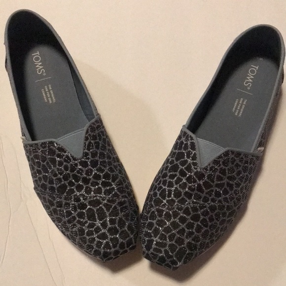 Tom’s Shoes W 9.5 Blue Sparkling Pattern - never worn - Picture 9 of 12